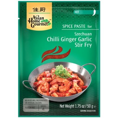 Sečuanské smažení chilli-zázvor-česnek (stir-fry pasta) Asian Home Gourmet 50g
