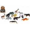 Figurka Teddies Zvířátko safari ZOO plast 5 - 10 cm 36 ks v boxu