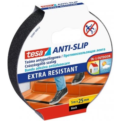 Tesa protiskluzová páska 5 m x 2,5 cm černá 55587-00012-11 – HobbyKompas.cz