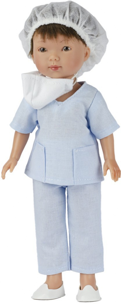 Vestida de Azul Realistická chlapeček Albert jako zdravotník Albert 28 cm