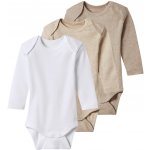 Lupilu Dětské body s BIO bavlnou 3kusy bílá béžová tmavě béžová – Zboží Dáma Lupilu Dětské body s BIO bavlnou 3kusy bílá béžová tmavě béžová – Zboží Dáma
