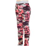 Dětské legíny zateplené maskáčové červené – Sleviste.cz