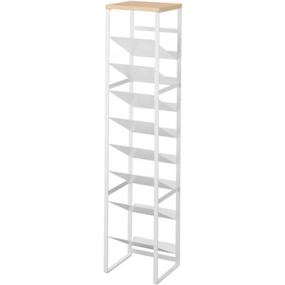 YAMAZAKI 8-patrový stojan na láhve Tower 1491, bílý – Zboží Dáma