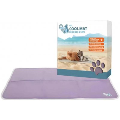 CoolPets GELOVÁ CHLADÍCÍ PODLOŽKA Lila S 50 x 40 cm – Zbozi.Blesk.cz
