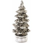 Vánoční dekorace stromeček stříbrný 140667