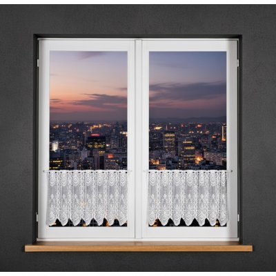 Dekorační metrážová vitrážová záclona EWINA bílá výška 40 cm MyBestHome – Zboží Dáma