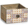 Úložný box ZELLER Dekorativní dřevěná zásuvka MOSAIC 17 x 18,5 x 11,5 cm