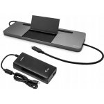 i-Tec USB-C Metal Ergonomic 4K 3x Display Docking Station with Power Delivery 85 W + i-Tec Universal Charger 112 W C31FLATPRO112W – Hledejceny.cz