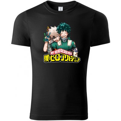 Boku no Hero Academia BNHA tričko BakuDeku černé