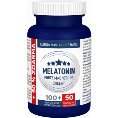 Clinical Melatonin FORTE Magnesium chelát 100 tablet + 50 tablet
