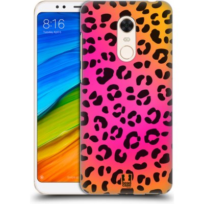 HEAD CASE plastový obal na mobil Xiaomi Redmi 5 PLUS vzor Divočina zvíře růžový leopard (Pouzdro plastové HEAD CASE na mobil Xiaomi Redmi 5 PLUS vzor Divočina zvíře růžový leopard)