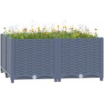 VidaXL Vyvýšený záhon 80 x 80 x 38 cm polypropylen – Hledejceny.cz