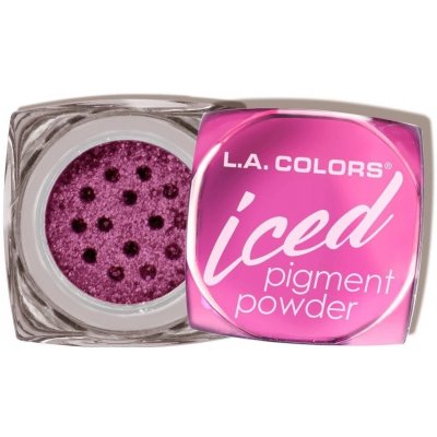 L.A. Colors oční Stíny Iced Pigment Powder 534 Glitzy 3 g – Zboží Dáma
