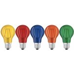 Osram 5PAK LED žárovka LED E27 A60 2W 235lm 2700K Teplá bílá 300° Filament Star Mix barev OSRLED4026 – Hledejceny.cz