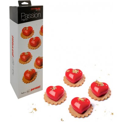 Pavoni Forma silikonová design Passion 3D srdce 30x18 ml – Zboží Dáma