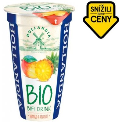 Hollandia Bio Bifidrink mango a ananas 230 g