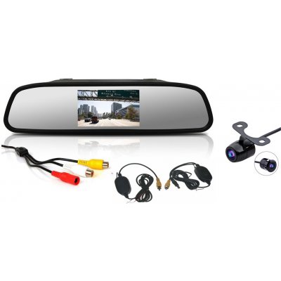 Bezdrátová parkovací kamera s LCD 4,3" monitorem na zrcátko – Zboží Mobilmania