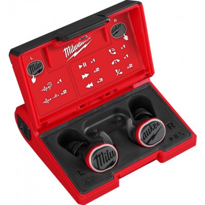 MILWAUKEE L4 RLEPB-301 sluchátka do uší BLUETOOTH, EN352-2, vyměnitelné zátky silikon a pěna 4933478750 – Zboží Dáma