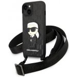 Pouzdro Karl Lagerfeld iPhone 14 Plus Monogram Ikonik Patch černé – Zboží Mobilmania