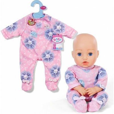 Zapf Creation BABY born Dupačky růžové s květinami 43 cm – Hledejceny.cz