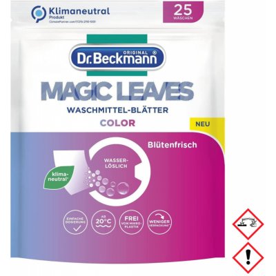 Dr. Beckmann Magic Leaves prací prostředek v listech na barevné prádlo 25 PD – Zboží Dáma