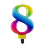 Godan Narozeninová svíčka 8 duhová – Sleviste.cz