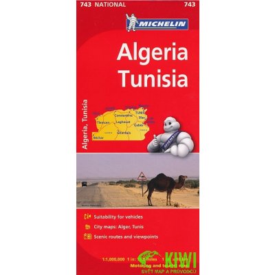 Michelin vydavatelství mapa Algérie-Tunisie (Alžírsko, Tunisko) 1:1 mil.