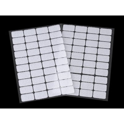 Prima-obchod Suchý zip samolepicí obdélníčky 15x25 mm, barva 1 bílá – Hledejceny.cz