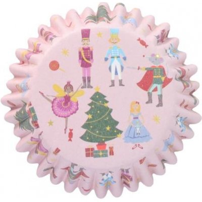 Wilton PME košíčky na muffiny s alobalovým vnitřkem Růžové s vánočními motivy (30 ks) /D_BC853 – Zbozi.Blesk.cz