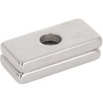 GEKO Magnet neodymový s montážním otvorem 20x10x3mm, plochý 2ks G02422 – Zboží Dáma
