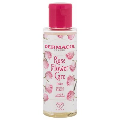 Dermacol Flower Care delicious body oil Rose tělový olej růže 100 ml – Hledejceny.cz