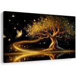 Obraz strom života zlatá magie - 120x80 – Zboží Mobilmania