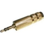 Redukce zástrčka Jack 3.5 stereo/ 6.3 stereo zásuvka zlatá – Hledejceny.cz