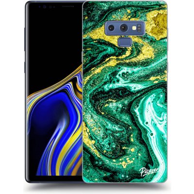 Pouzdro Picasee silikonové Samsung Galaxy Note 9 N960F - Green Gold černé – Zboží Mobilmania