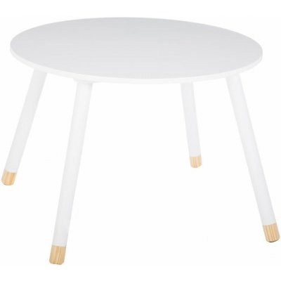 Atmosphera for kids Dětský bílý kulatý stůl, průměr 60 cm, výška 43 cm – Zboží Dáma