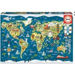 Educa Mapa světa 200 dílků – Hledejceny.cz