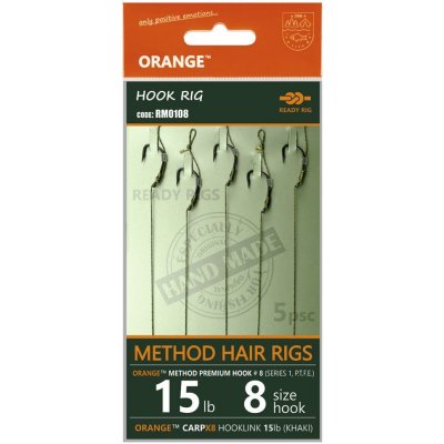Life Orange Návazce Method Hair Rigs S1 15 lb 5 ks - 8 – Zboží Mobilmania
