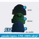 Pletex 532 pánská zimní čepice s otočeným lemem 1. černá – Hledejceny.cz