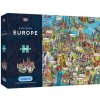 Puzzle GIBSONS Putování po Evropě 1000 dílků