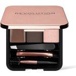 Revolution Brow Sculpt Kit Dark sada na úpravu obočí 2,2 g – Hledejceny.cz