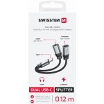 Swissten 73502301 USB C/Jack 3,5MM, 0,12m – Hledejceny.cz