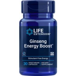 Life Extension Ginseng Energy Boost 30 vegetariánská kapsle, 200 mg