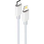 Maxlife MXUC-05 datový kabel USB-C/Lightning 20W, 1m white – Zboží Mobilmania
