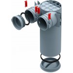 Helios 03857 FRS-DWK 2-75/125 Stropní/stěnný box, DN 125, 2× průměr 75 mm pro FRS-R 75, pro stropní/stěnné ventily – Hledejceny.cz
