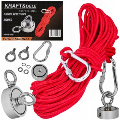 KRAFT&DELE Magnet fishing 140kg oboustranný pro lovce pokladů KD10415 – Hledejceny.cz