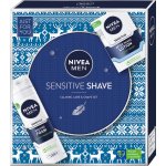 Nivea Men Sensitive Shave voda po holení Men Sensitive 100 ml + pěna na holení Men Sensitive 200 ml dárková sada – Zbozi.Blesk.cz