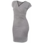 Amalie dámské šaty i kojicí bez rukávů šedý melír – Zboží Dáma