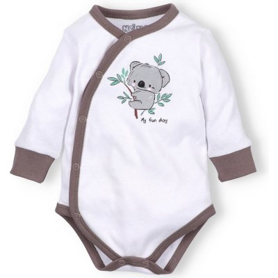 NINI Zavinovací body dlouhý rukáv Koala BÍLÉ – Zboží Mobilmania