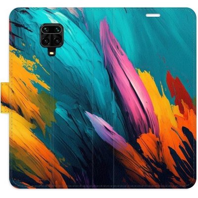 Pouzdro iSaprio flip Orange Paint 02 Xiaomi Redmi Note 9 Pro / Note 9S – Zbozi.Blesk.cz