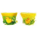 Květináč zelený s kuřátkem 9 x 12,5 cm – Zboží Dáma